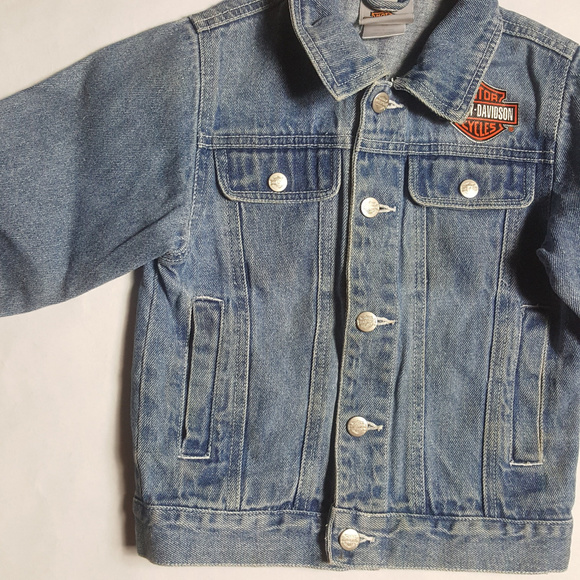 Harley Davidson Jacket Denim Graphic 4/5 - Picture 3 of 7
